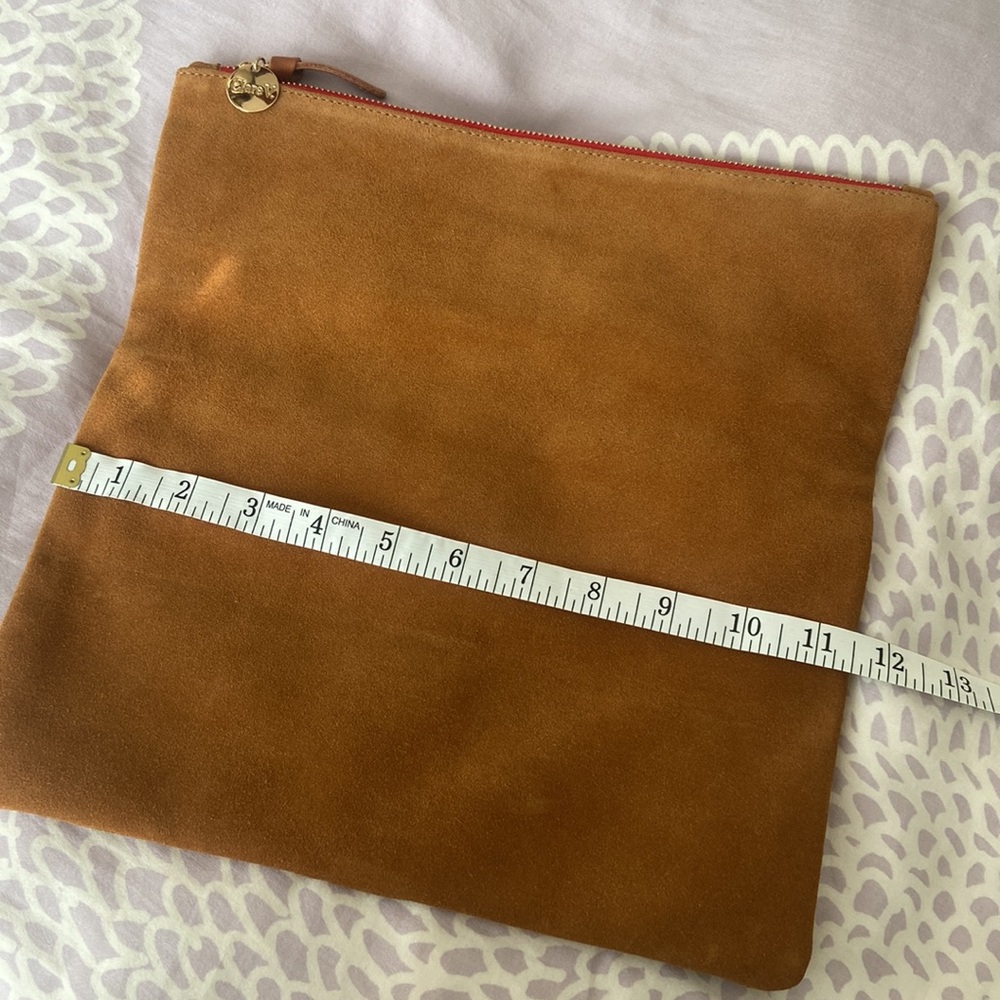 Clare V Suede Fold-over Clutch - Picture 3 of 6